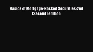 [PDF Download] Basics of Mortgage-Backed Securities:2nd (Second) edition [Read] Full Ebook