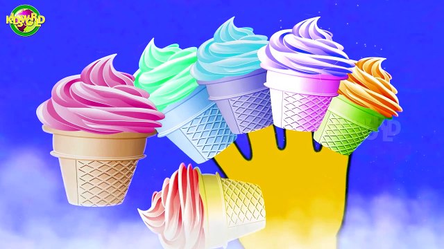 The Cartoon Finger Family | Ice Cream Finger Family | Nursery Daddy Family Finger Rhyme |