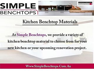 Kitchen Benchtop Materials