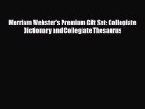 PDF Download Merriam Webster's Premium Gift Set: Collegiate Dictionary and Collegiate Thesaurus