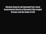 [PDF Download] Chicken Soup for the Baseball Fan's Soul: Inspirational Stories of Baseball