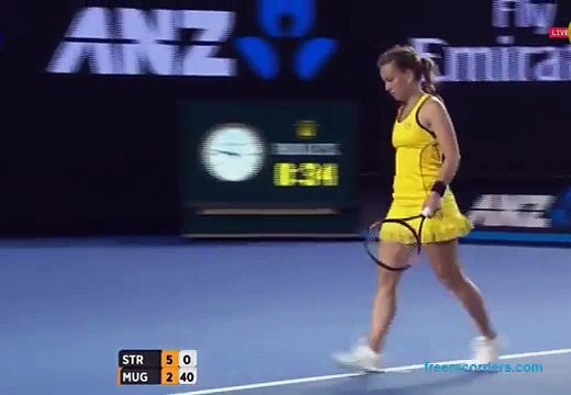 Barbora Strycova vs Garbine Muguruza ~ Highlights AO 2016
