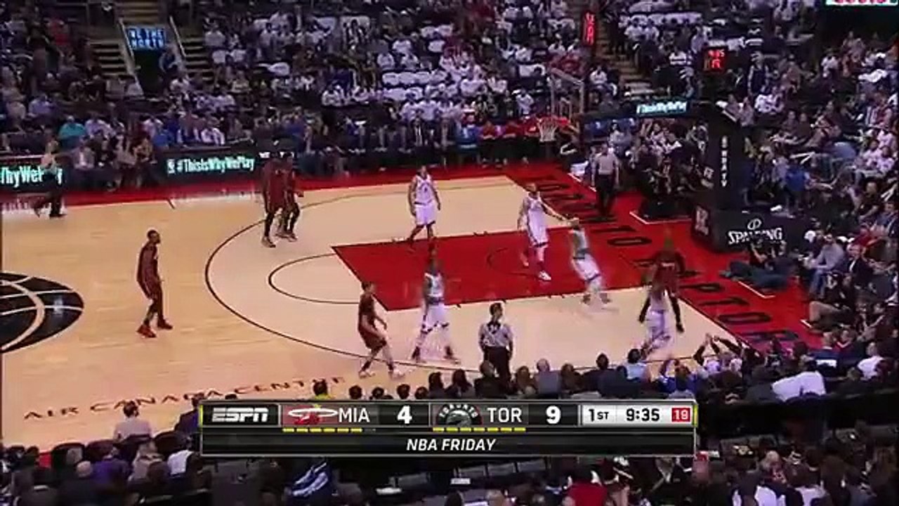 Kyle Lowry Kisses a Fan  Heat vs Raptors  January 22 2016  NBA 2015-16 Season