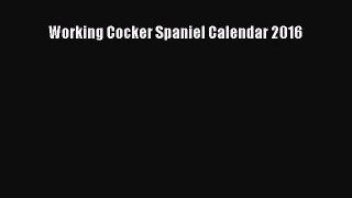 [PDF Download] Working Cocker Spaniel Calendar 2016 [PDF] Online