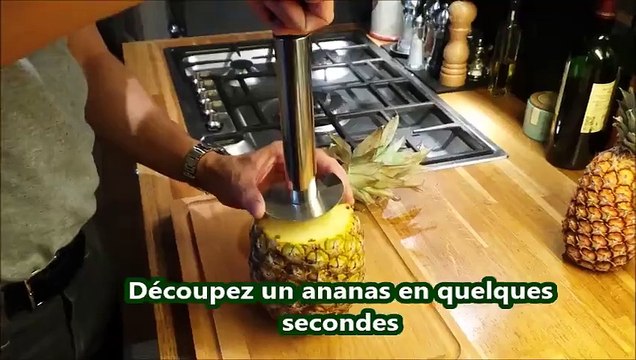 vidéo évideur à ananas