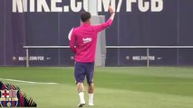 Las bobadas de Dani Alves en el entrenamiento del Barcelona • 2016