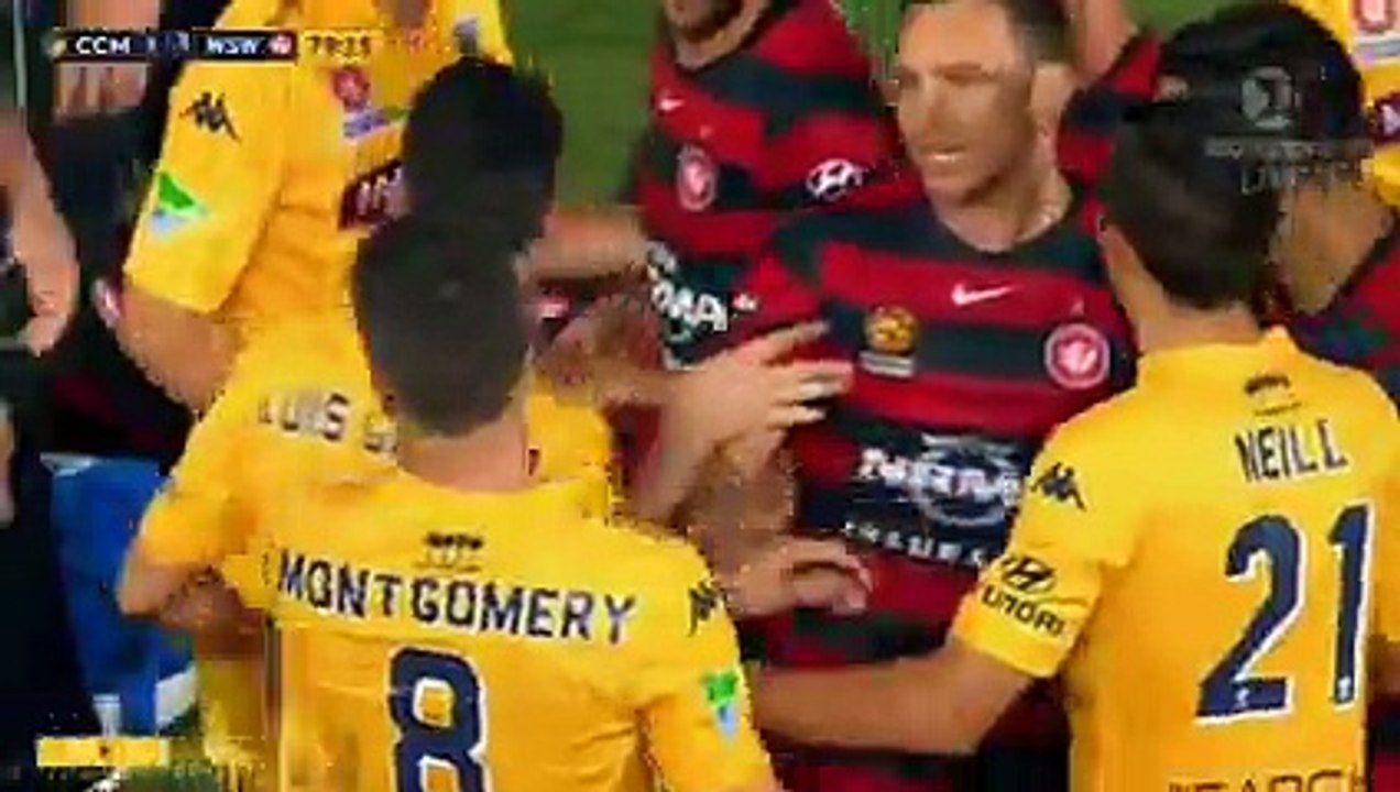 Nick Montgomery Red Card - Central Coast Mariners vs Western Sydney Wanderers (A League 2016) -