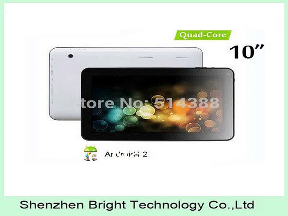 DHL Free Shipping 10 inch Tablet PC Quad core Actions ATM7029 RAM 1GB ROM 8GB/16GB With Bluetooth HDMI Dual Camera-in Tablet PCs from Computer