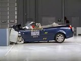 2007 Saab 9-3 convertible moderate overlap IIHS crash test