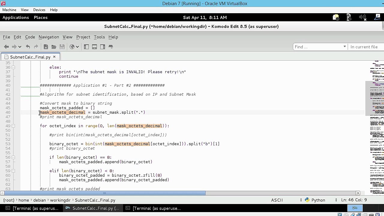 Creating Python Application 1 Part 2