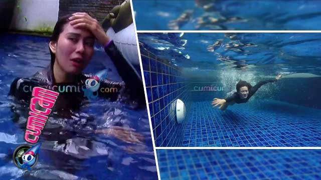 Syahnaz Bugar di Kolam Renang - Cumicam 23 Januari 2016