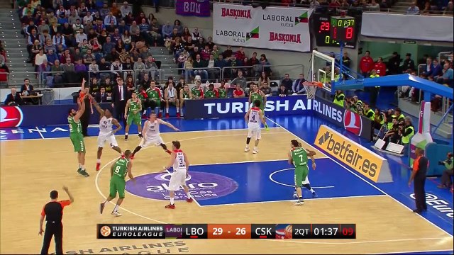 Regular Season, Top 16 Round 4 Co-MVPs: Ioannis Bourousis, Laboral Kutxa Vitoria and Jan Vesely, Fenerbahce Istanbul