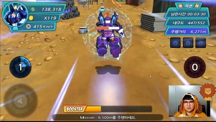 코비와 함께 달리는 터닝메카드 레이싱 게임 놀이 #16 6500M 주행 [코비나라]