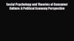 [PDF Download] Social Psychology and Theories of Consumer Culture: A Political Economy Perspective