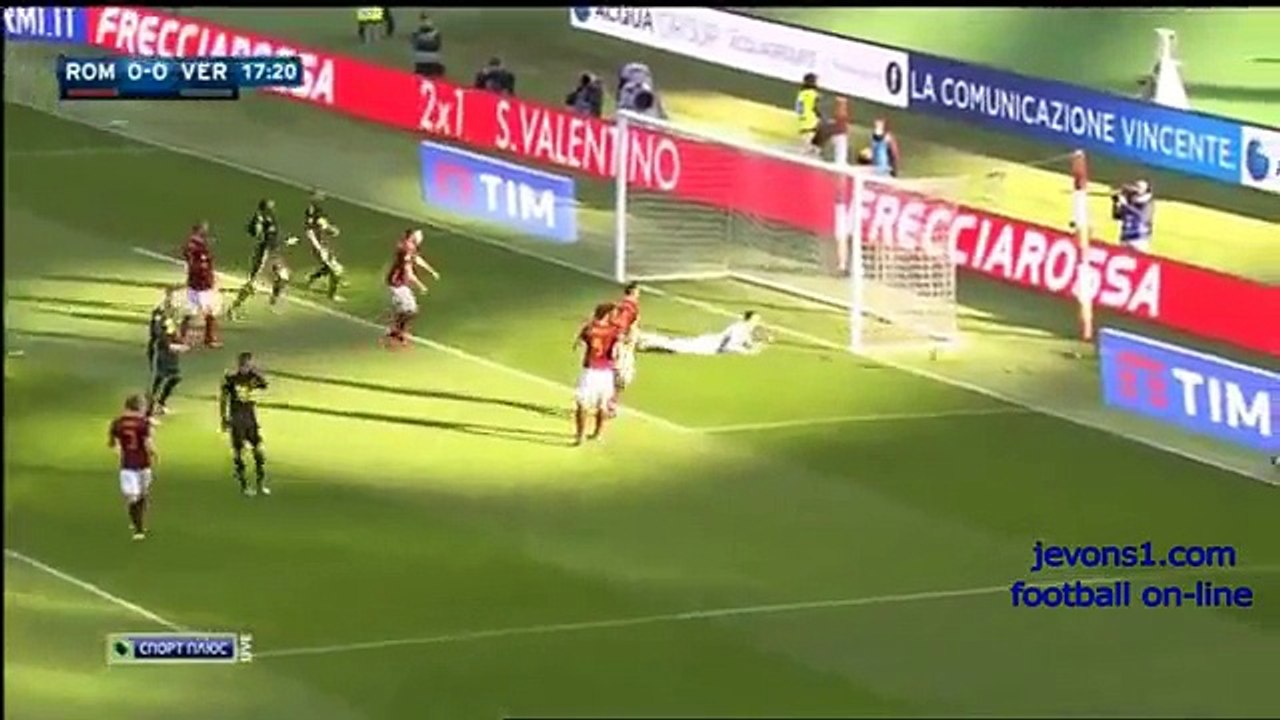 Roma 1 - 1 Verona All Goals and Full Highlights 17-01-2016 – Serie A