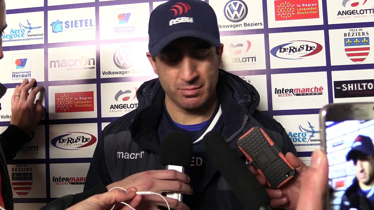 16° Journée de ProD2 ASBH - Provence Rugby réaction Manny Edmonds-