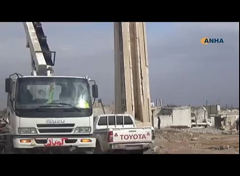 Xemlandina Bajarê kobanê destpêkir بدء بتزيين مدينة كوباني