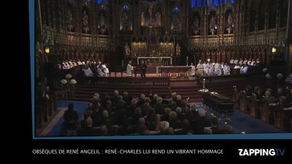 Obsèques de René Angelil : René-Charles lui rend un vibrant hommage (Vidéo)