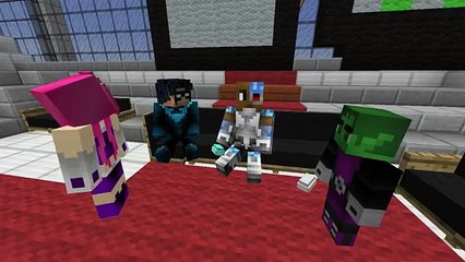 Minecraft-Teen-Titans-vs-Evil-Diamond-Minecart-Minecraft