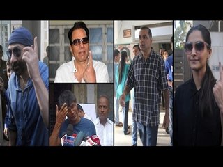 Dharmendra & Paresh Casted Vote in Mumbai | Lok Sabha Elections 2014