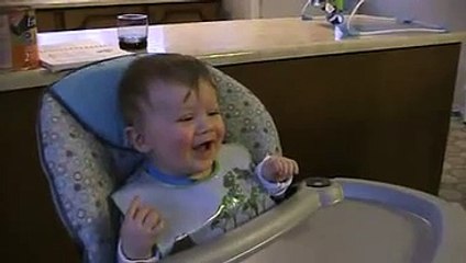 Cute Baby Laughing At Popping Balloon By His Dad