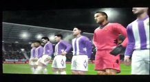 Valladolid vs Barca 1r parte PES 2013 3ds gameplay)