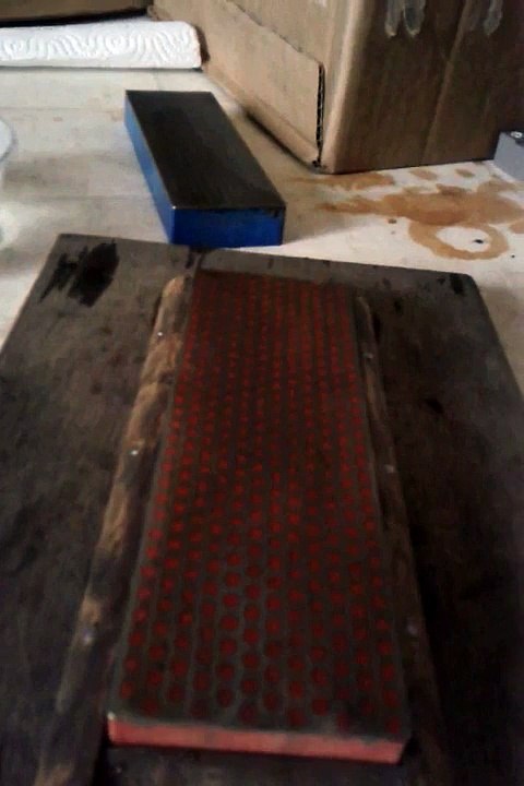 Affûtage couteau lame courbe