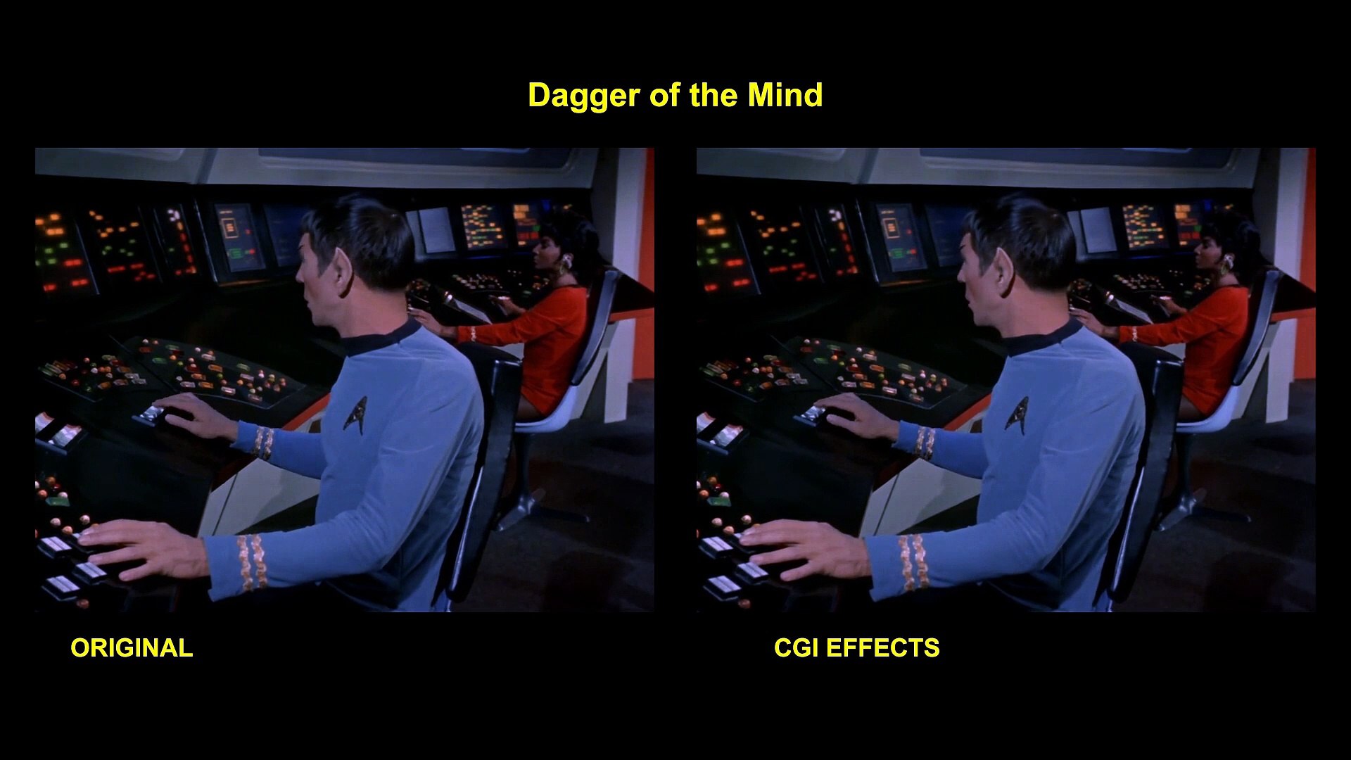 ⁣Star Trek - Dagger of the Mind - visual effects comparison