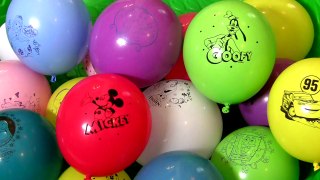 Giant Disney Balloons Surprise FROZEN FEVER Snowgies, Mickey Mouse, DisneyPixarCars, Princ