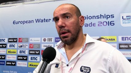 Interviews after Croatia won by 13:5 against Russia – Men Final 7th-8th Place, Belgrade 2016 European Championships