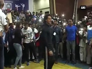'Flying' Tiger Shroff stuns audience at 35th National Taekwondo Competition