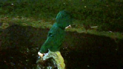 Boris is enjoying in the rain