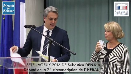 SETE - 2016 -  VOEUX DE SEBASTIEN DENAJA DEPUTE DE LA 7° CIRCONSCRIPTION de l' HERAULT