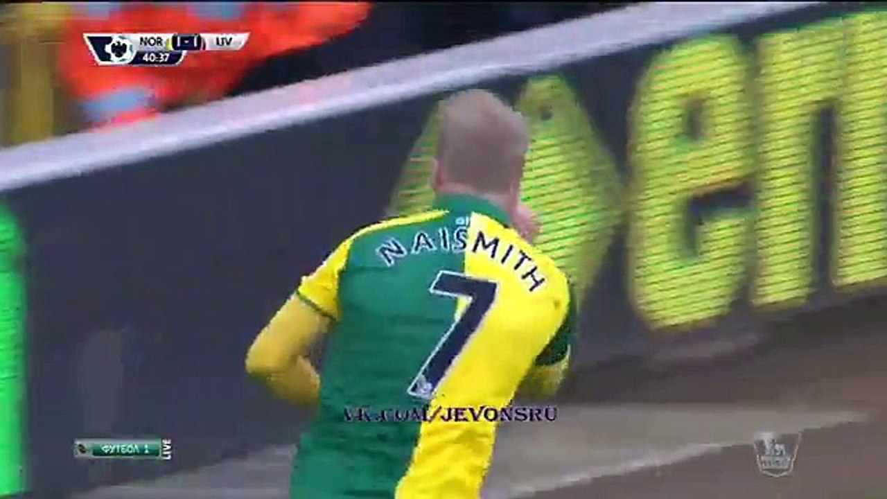 Steven Naismith GOAL | Norwich 2-1 Liverpool