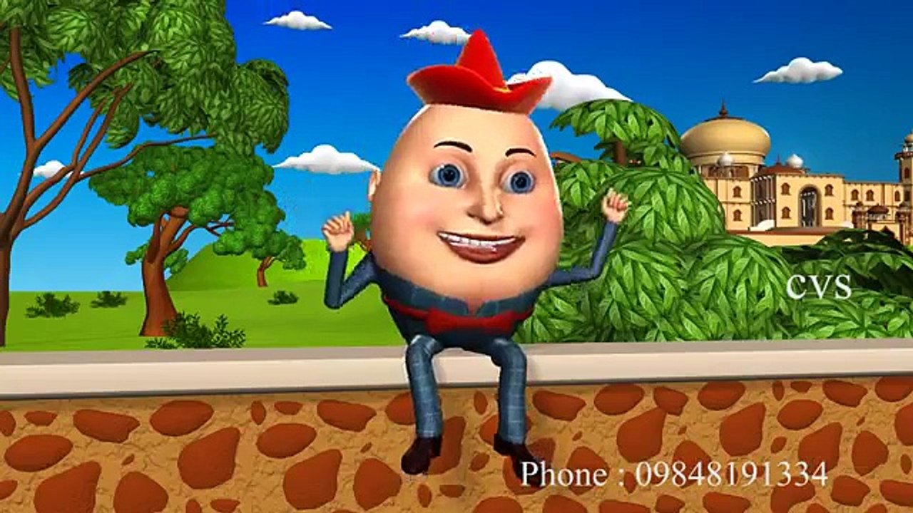 Humpty Dumpty - 3D Animation English Nursery Rhyme songs For Children