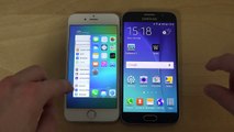iPhone 6 iOS 9 Beta vs. Samsung Galaxy S6 Big Game App Download Speed Test! Which Is Better?