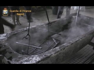 Sant'Antimo (NA) - Scoperta fabbrica di detersivi falsi (23.01.16)