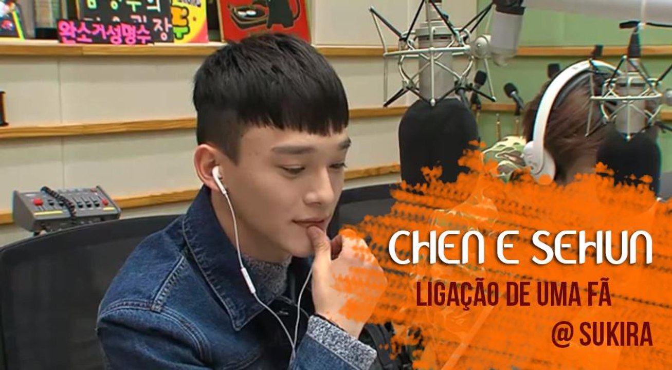 [LEG PT-BR] 160111 | CUT: ligação de uma fã para CHEN & Sehun no Sukira