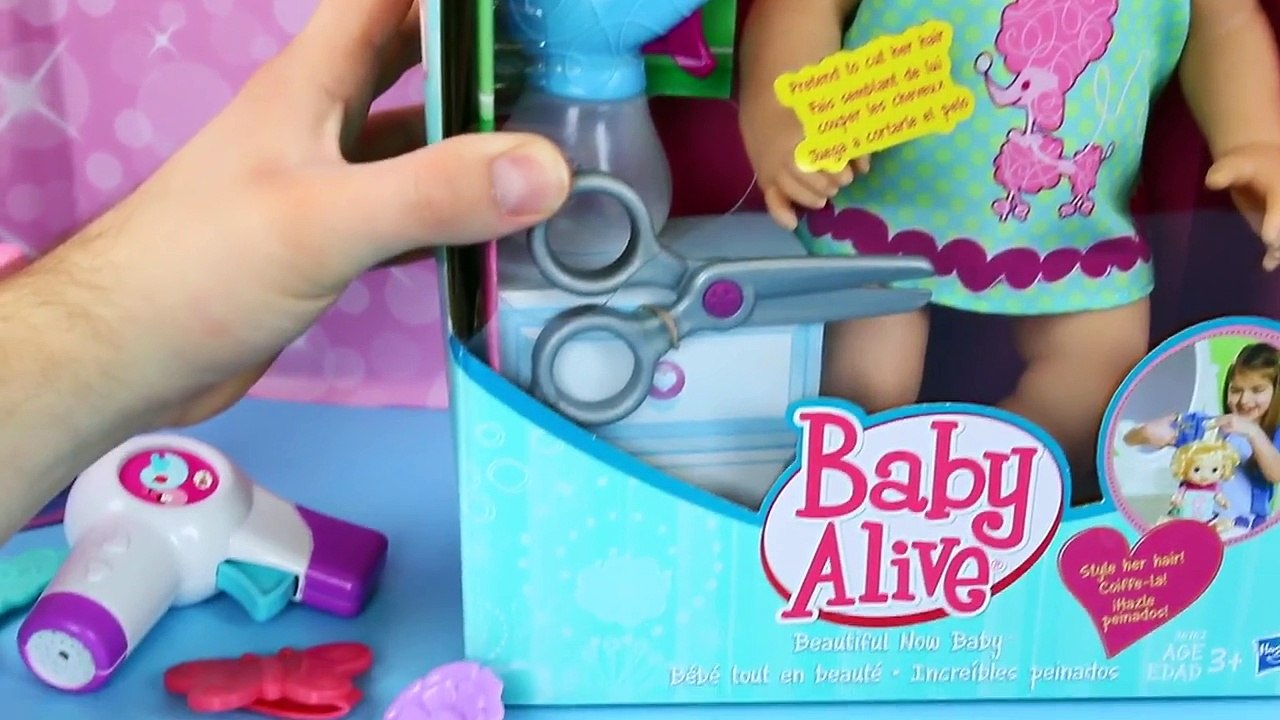 BABY ALIVE Hair Styles With Beautiful Now Baby Alive Baby Doll Challenge Spidey vs DisneyC