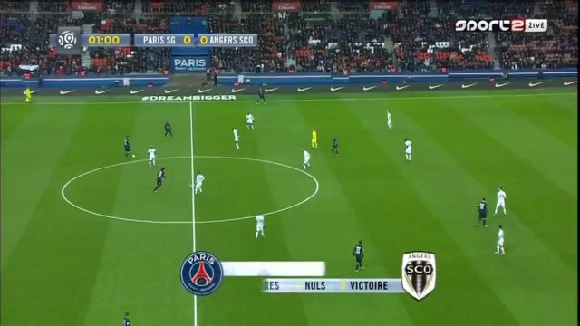 Zlatan Ibrahimovic Fantastic Chance - Paris Saint Germain v. Angers
