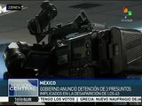 México: detienen 3 presuntos implicados en desaparición de normalistas