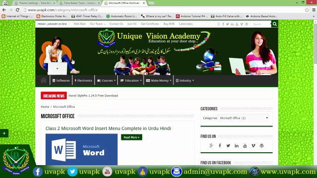 Lecture 16 header setting of wordpress sahifa theme in hindi urdu