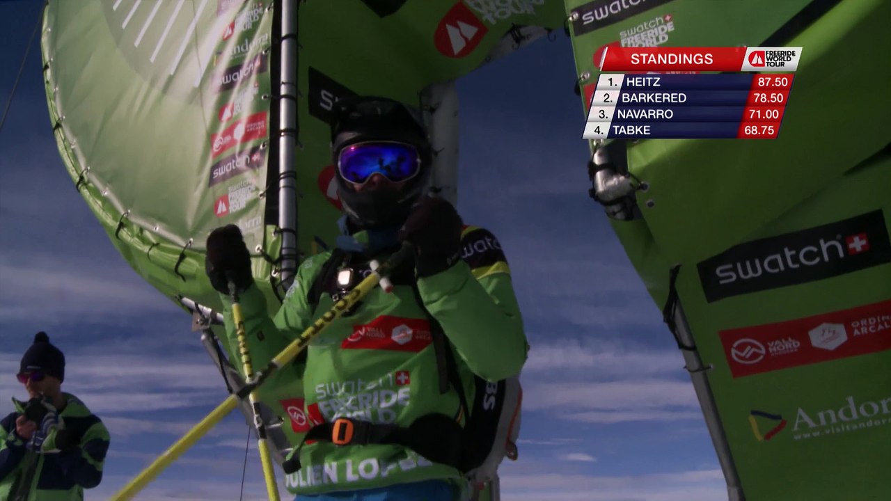 Run Julien Lopez (FRA)  -  Vallnord Arcalís - Swatch Freeride World Tour 2016