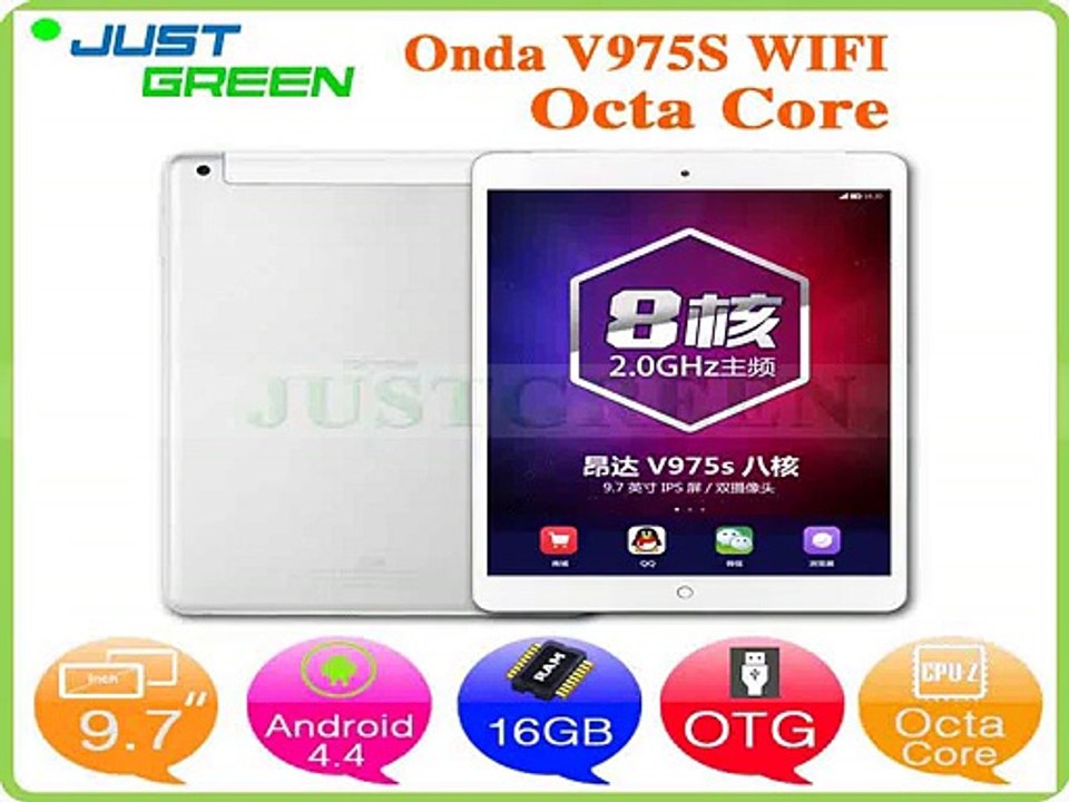 2015 New Arrival 9.7 inch Onda V975S Allwinner A83T Octa Core Tablet PC 1GB RAM 16GB ROM 2MP  Camera IPS Screen Android 4.4 OS-in Tablet PCs from Computer