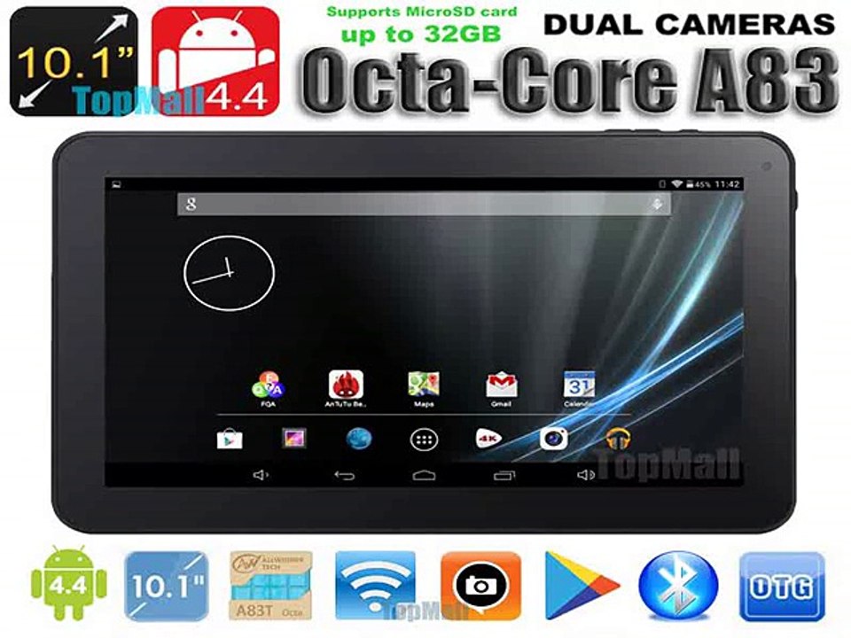 Google Play Tablet PC 10 inch A83T Octa Core Tablet PC Android 4.4 with 4K Video HDMI Bluetooth Wifi Dual Cameras 8 Core Tablets-in Tablet PCs from Computer