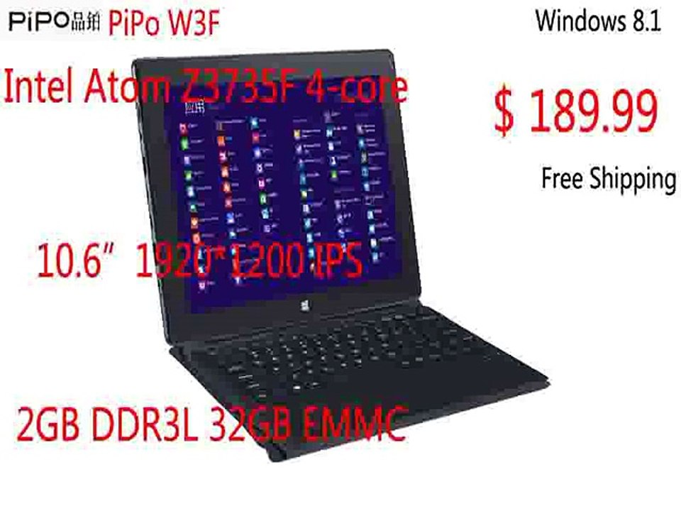 10.1'-'- PIPO W3F Dual OS Tablet  Intel Z3735F Quad Core 2GB RAM 32GB ROM IPS 1920x1200 Screen Dual Camera WCDMA HDMI WiFi-in Tablet PCs from Computer