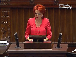 Poseł Bernadeta Krynicka - Wystąpienie z dnia 29 grudnia 2015 roku.