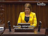 Poseł Bożena Henczyca - Wystąpienie z dnia 29 grudnia 2015 roku.