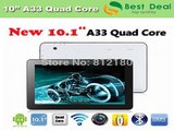 DHL Free Shipping 10 inch Tablet PC Android 4.4 A33 Quad Core 2GB RAM 16GB ROM Bluetooth Dual Camera WiFi-in Tablet PCs from Computer