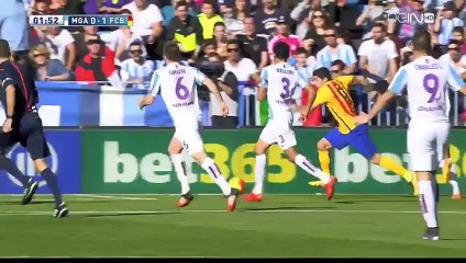 اهداف مباراة ملقا وبرشلونة